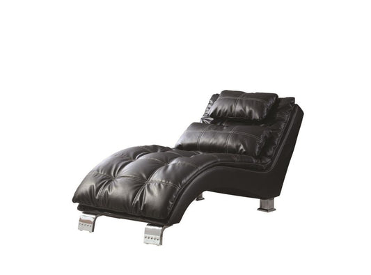 Dilleston - Dilleston Upholstered Chaise Black