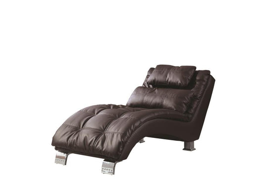 Dilleston - Dilleston Upholstered Chaise Brown