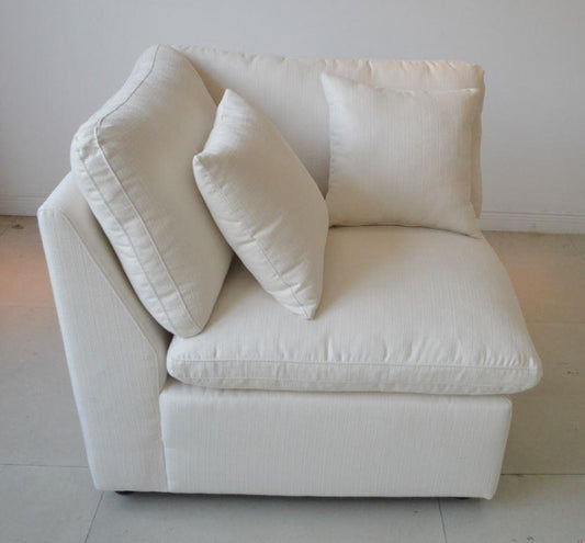 Hobson - Hobson Cushion Back Corner Off-White