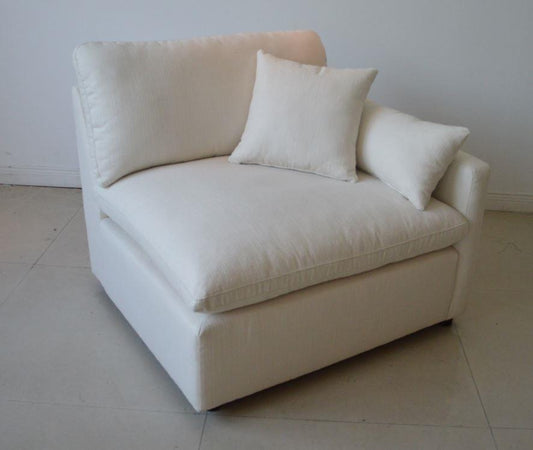 Hobson - Hobson Sloped Track Arms RAF Chair Off-White