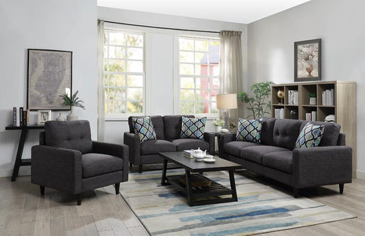 Watsonville - Watsonville Tufted Back Sofa Grey