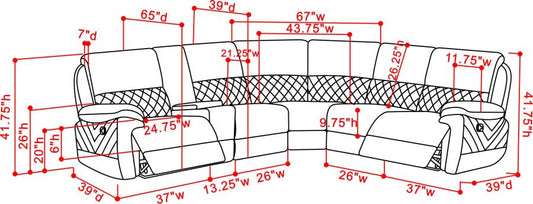 Variel - Variel Upholstered Tufted Motion Sofa
