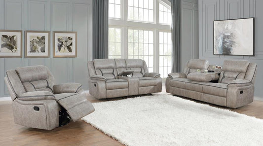 Greer - Greer Upholstered Tufted Back Glider Recliner