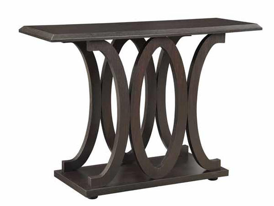 Shelly - Shelly C-shaped Base Sofa Table Cappuccino