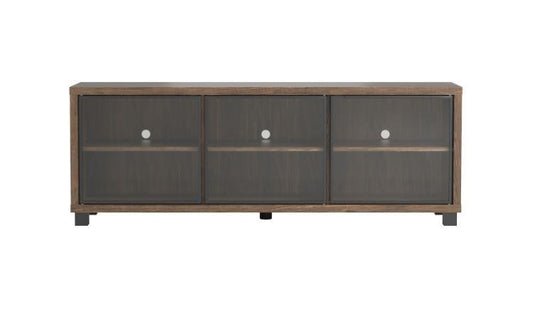 Westfield - Westfield 3-door TV Console Aged Walnut
