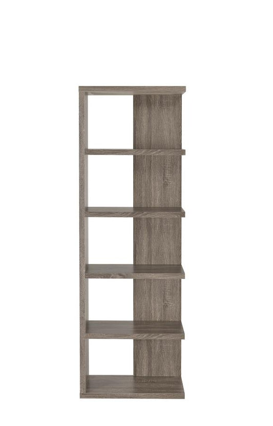 Harrison - Harrison 5-tier Bookcase Weathered Grey