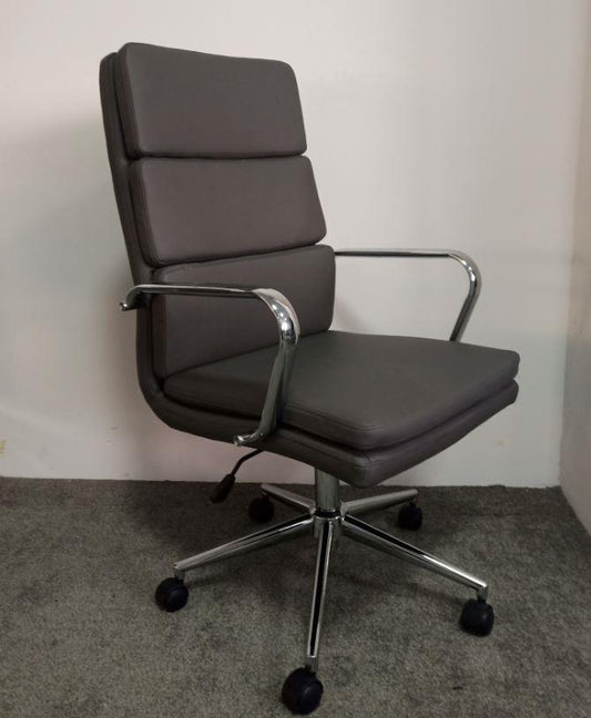 Ximena - Ximena High Back Upholstered Office Chair Grey