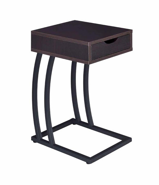 Troy - Troy Accent Table with Power Outlet Cappuccino