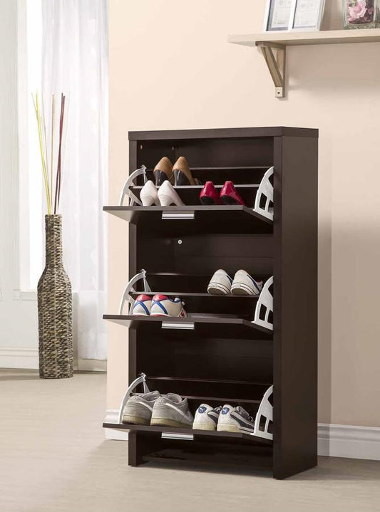 Vivian - Vivian 3-drawer Shoe Cabinet Black