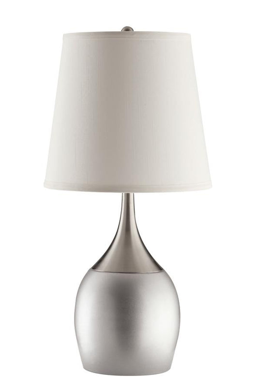 Tenya - Tenya Empire Shade Table Lamps Silver and Chrome (Set of 2)