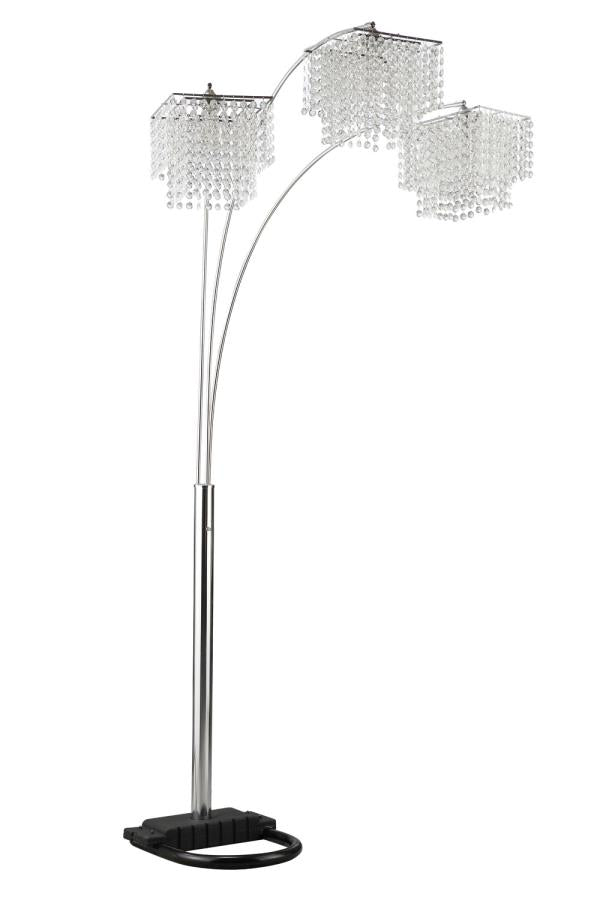 Miriam - Miriam Crystal Drop Shade Floor Lamp Chrome