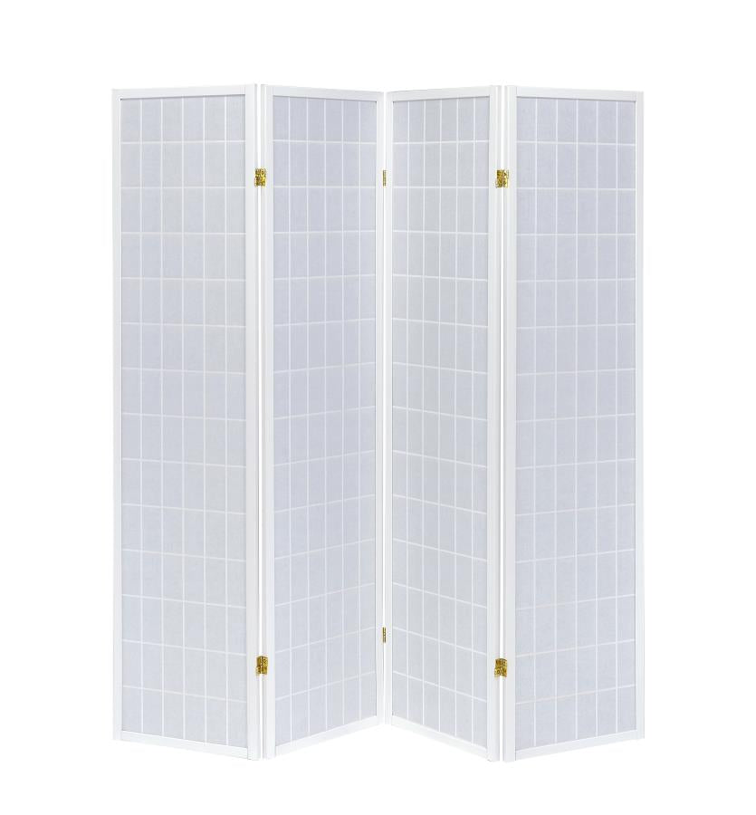 Roberto - Roberto 4-panel Folding Screen White