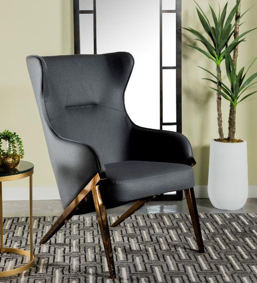Walker - Walker Upholstered Accent Chair Slate and Bronze
