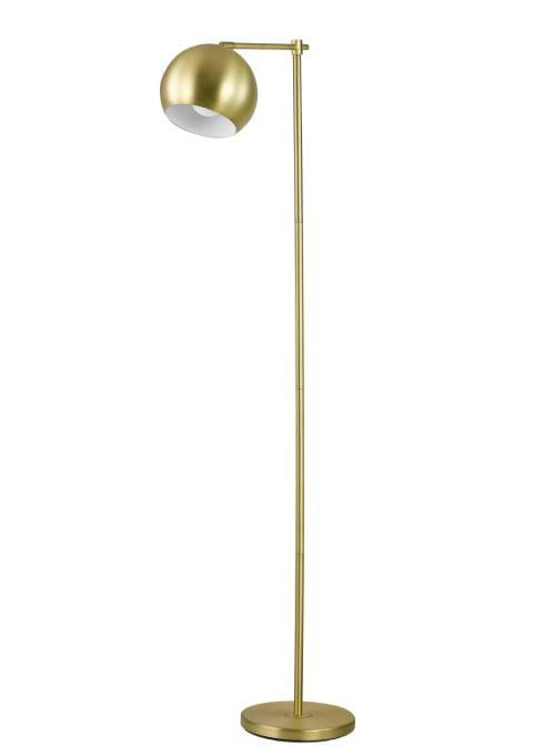 Linnea - Linnea 1-light Dome Shade Floor Lamp Brass