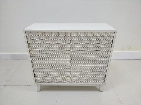 Gambon - Gambon Rectangular 2-door Accent Cabinet White