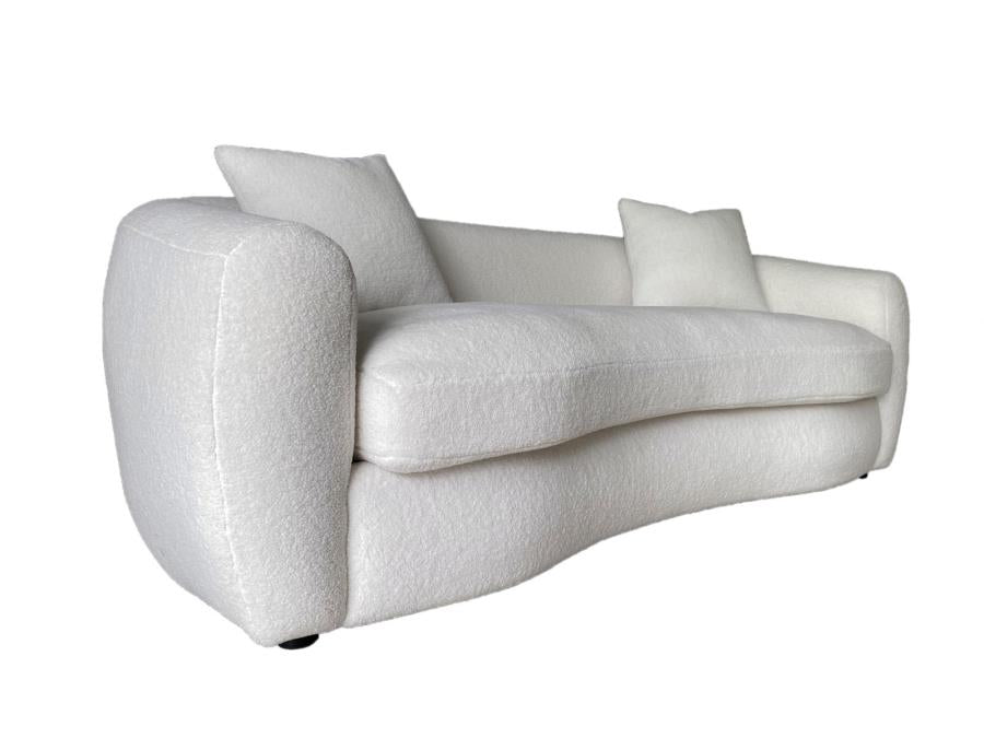 Isabella - Isabella Upholstered Tight Back Sofa White