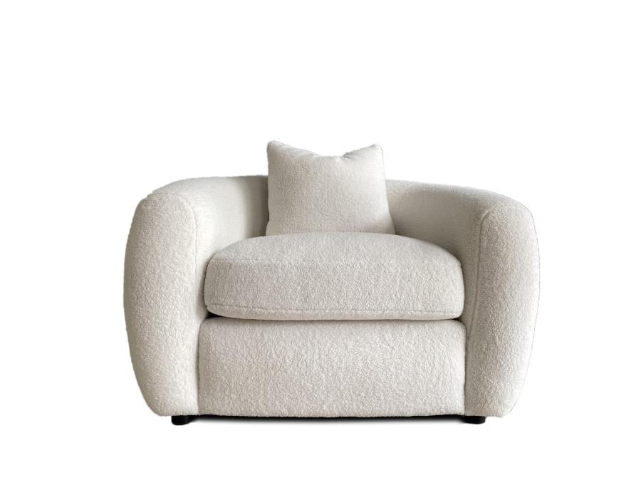 Isabella - Isabella Upholstered Tight Back Chair White