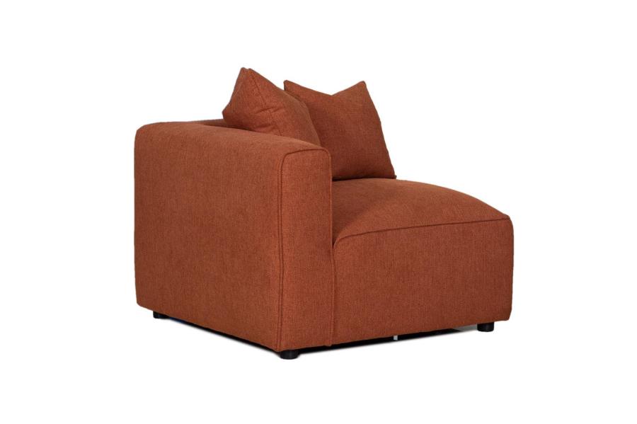 Jennifer - Jennifer Upholstered Corner Terracotta