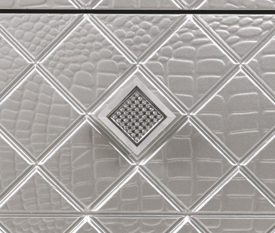 Eleanor - Eleanor Rectangular 2-drawer Nightstand Metallic