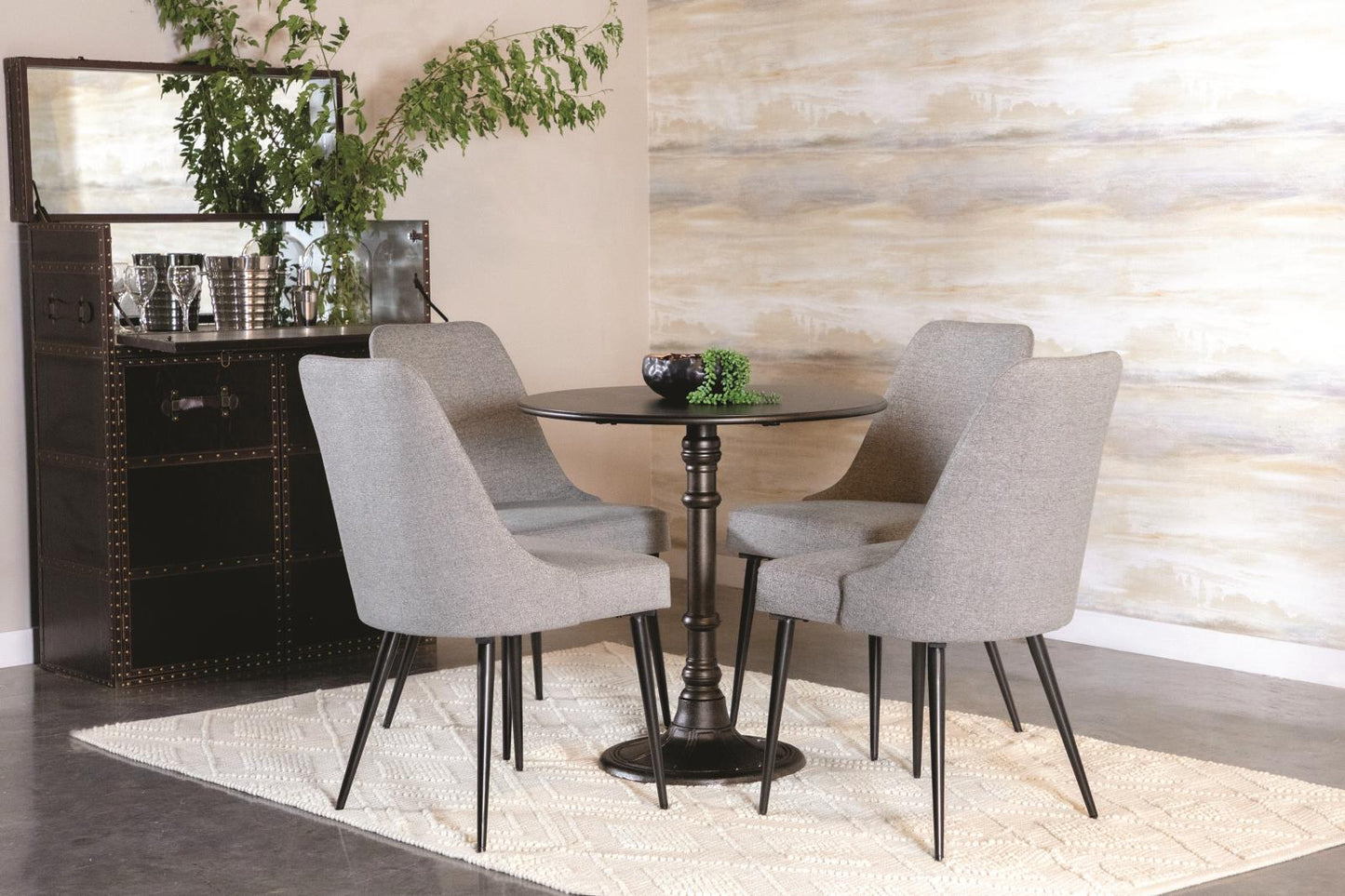Oswego - Oswego Round Bistro Dining Table Bronze