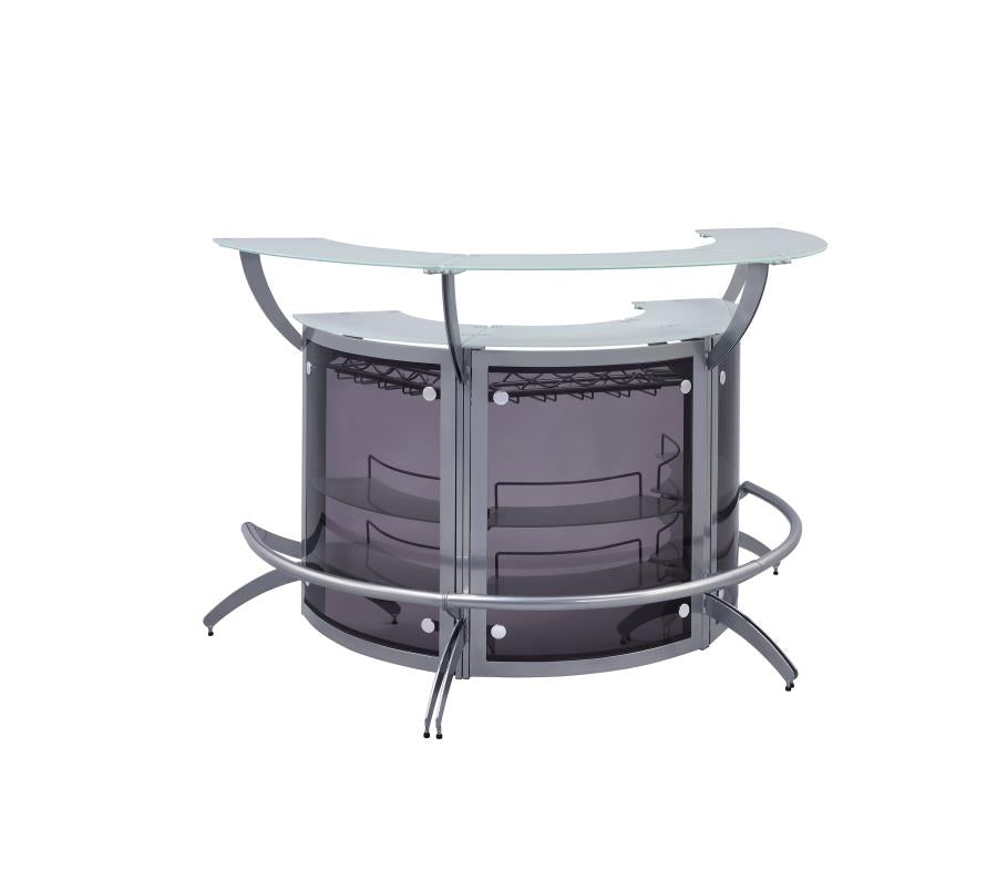 Dallas - Dallas Bar Unit Smoked and Silver (Set of 3)