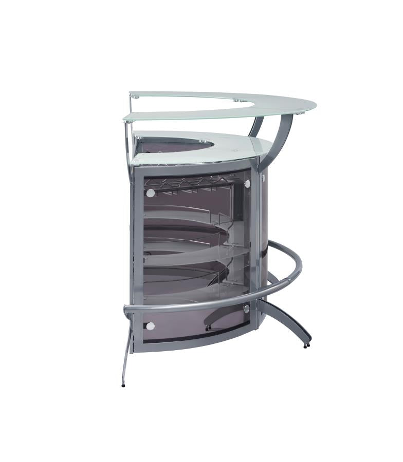 Dallas - Dallas Bar Unit Smoked and Silver (Set of 3)