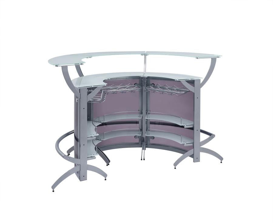 Dallas - Dallas Bar Unit Smoked and Silver (Set of 3)