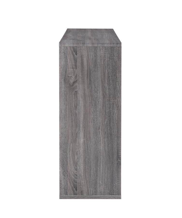 Prescott - Prescott Rectangular 2-shelf Bar Unit Grey