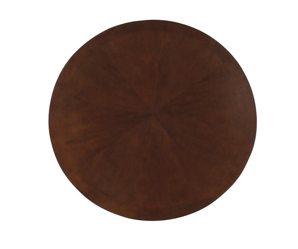 Marietta - Marietta Round Wooden Game Table Tobacco