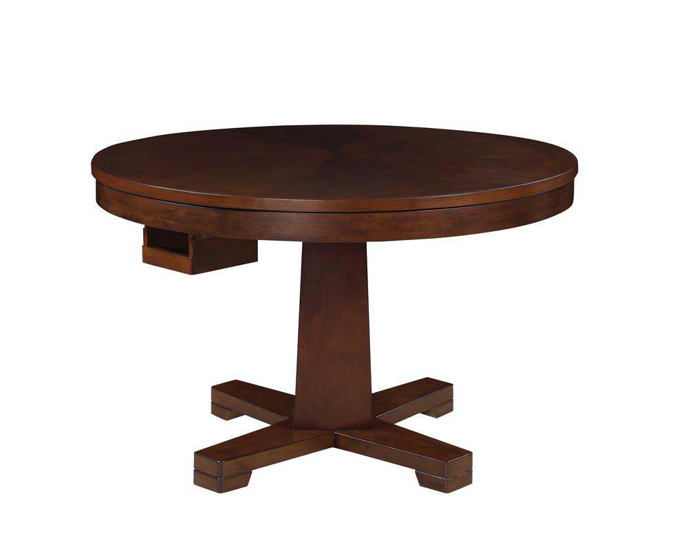 Marietta - Marietta Round Wooden Game Table Tobacco