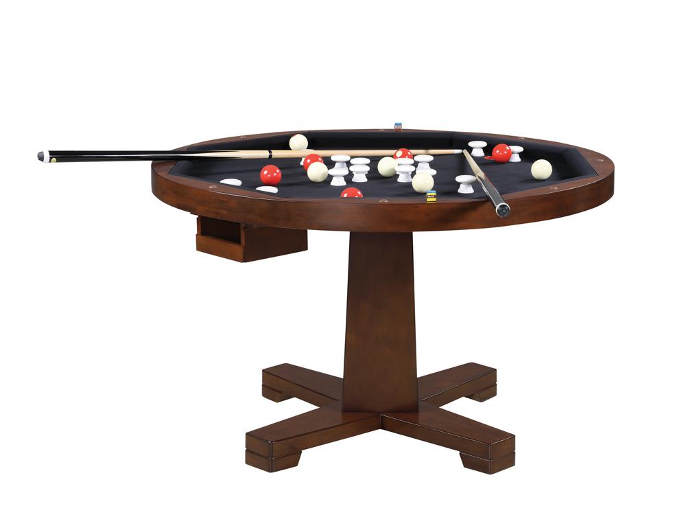 Marietta - Marietta Round Wooden Game Table Tobacco