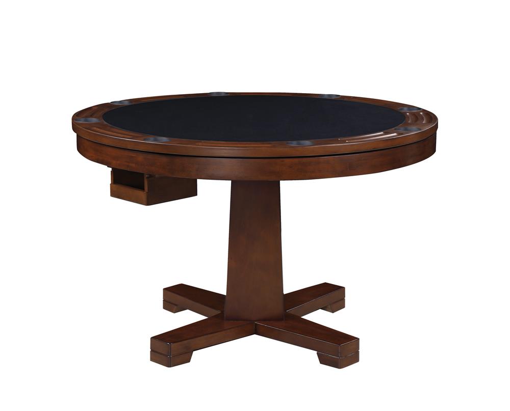 Marietta - Marietta Round Wooden Game Table Tobacco