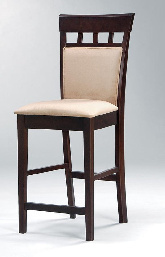 Gabriel - Gabriel Upholstered Counter Height Stools Cappuccino and Tan (Set of 2)