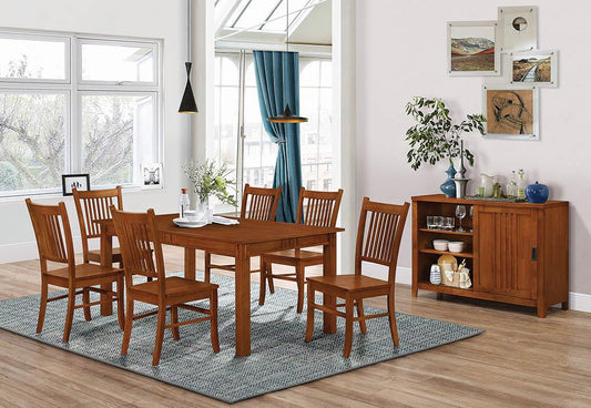 Marbrisa - Marbrisa Slat Back Side Chairs Sienna Brown (Set of 2)