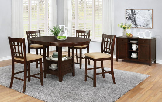 Lavon - Lavon Oval Counter Height Table Warm Brown