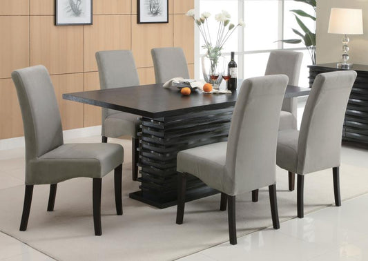 Stanton - Stanton Rectangle Pedestal Dining Table Black