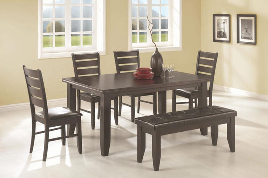 Dalila - Dalila Dining Room Set Cappuccino and Black