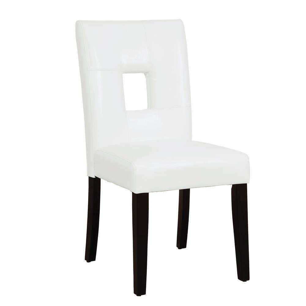 Shannon - Shannon Open Back Upholstered Dining Chairs White (Set of 2)
