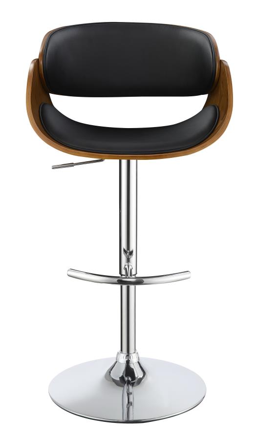 Dana - Dana Adjustable Bar Stool Black and Chrome