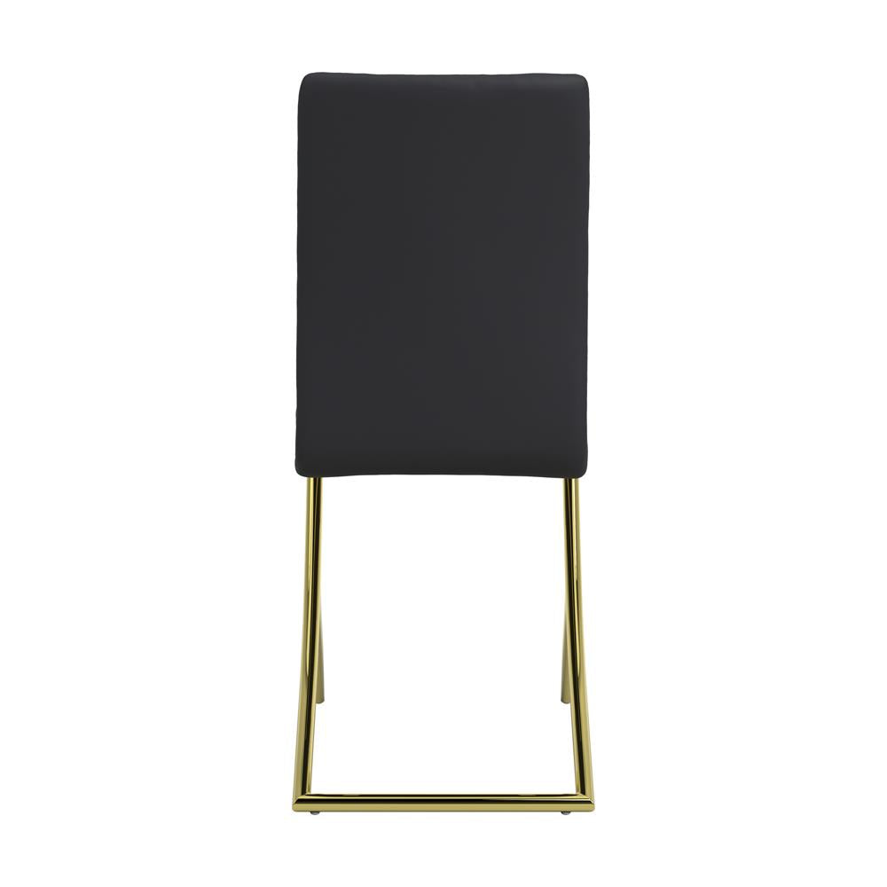 Carmelia - Carmelia Upholstered Side Chairs Black (Set of 4)