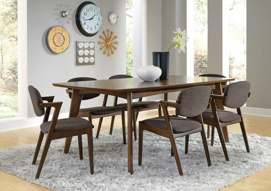 Malone - Malone 5-piece Dining Room Set Dark Walnut and Grey