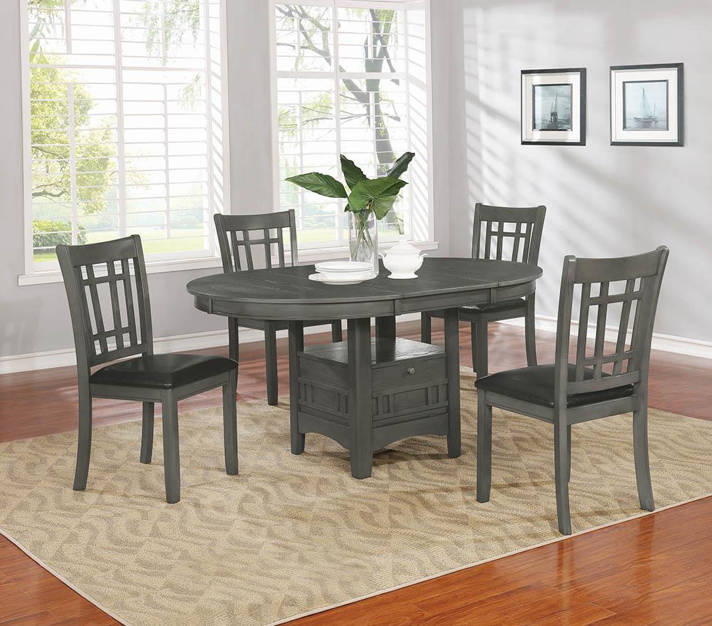 Lavon - Lavon Dining Table with Storage Medium Grey