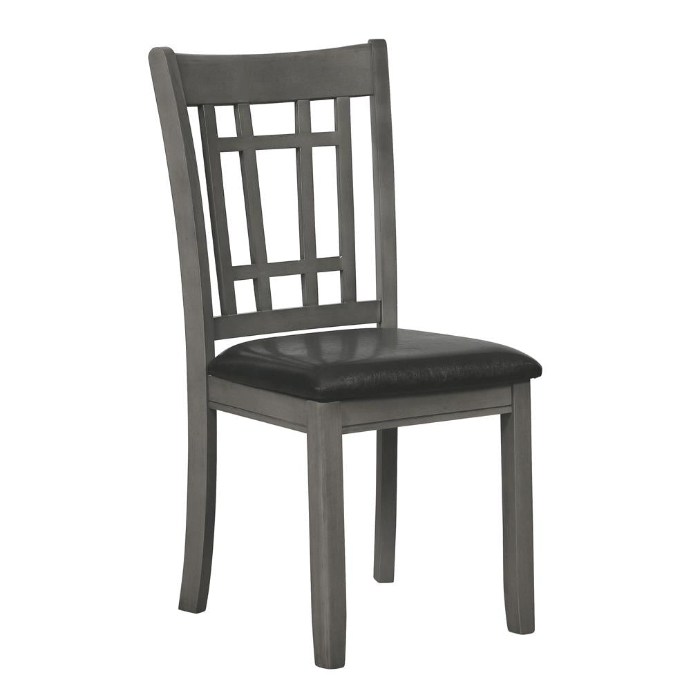 Lavon - Lavon Padded Dining Side Chairs Espresso and Medium Grey (Set of 2)