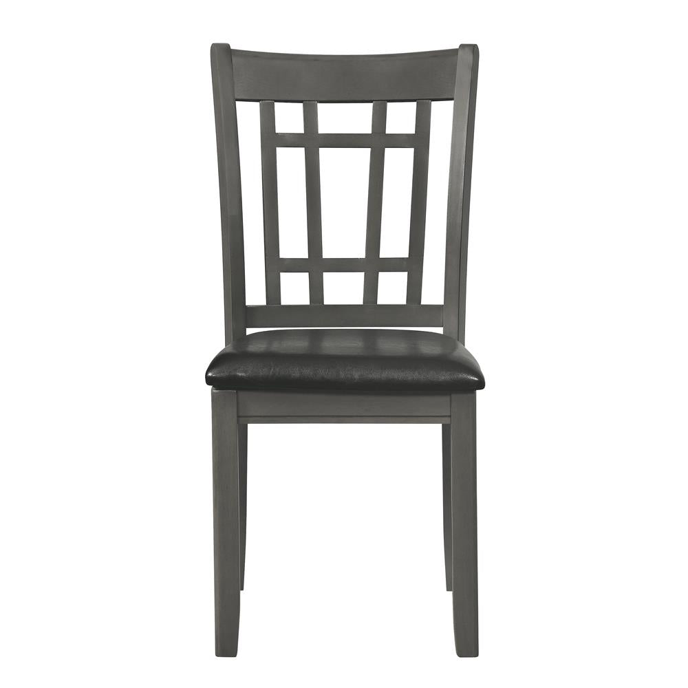 Lavon - Lavon Padded Dining Side Chairs Espresso and Medium Grey (Set of 2)