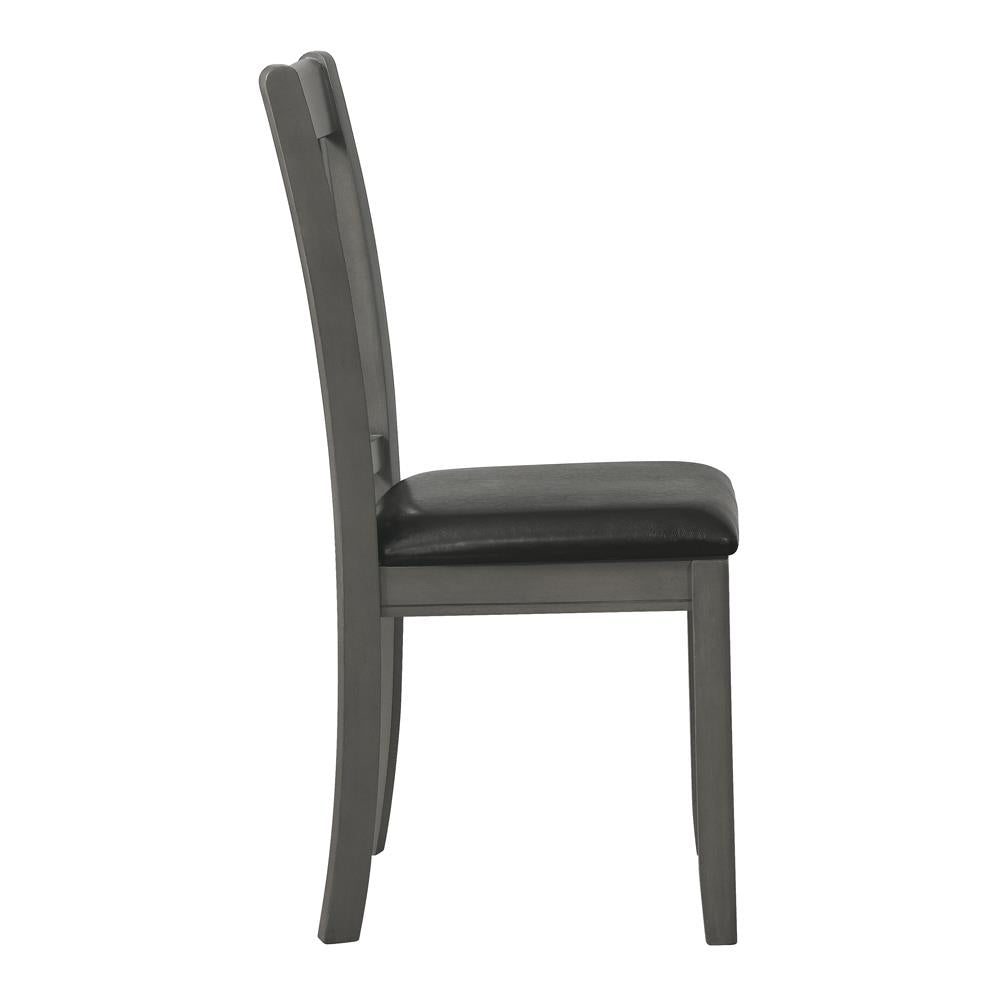 Lavon - Lavon Padded Dining Side Chairs Espresso and Medium Grey (Set of 2)