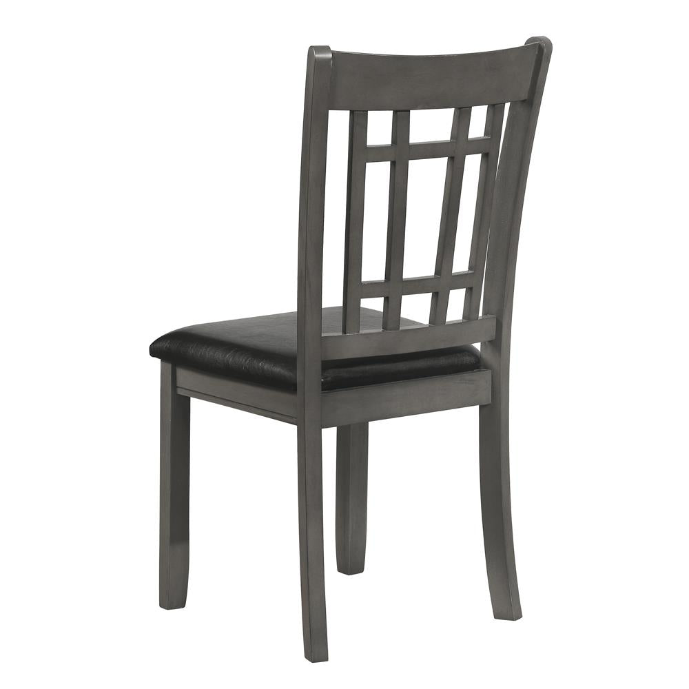 Lavon - Lavon Padded Dining Side Chairs Espresso and Medium Grey (Set of 2)