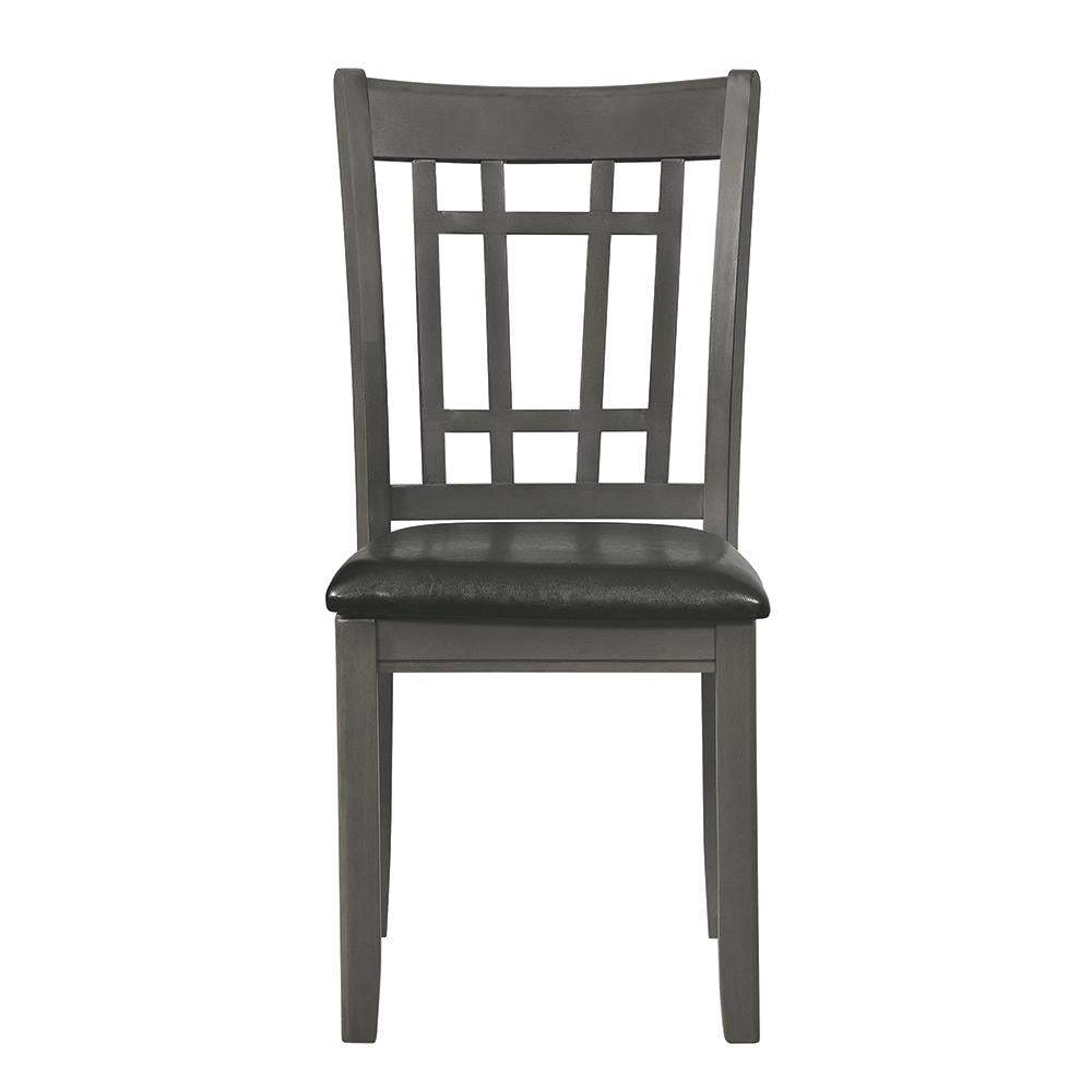 Lavon - Lavon Padded Dining Side Chairs Espresso and Medium Grey (Set of 2)