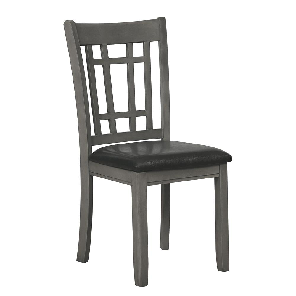 Lavon - Lavon Padded Dining Side Chairs Espresso and Medium Grey (Set of 2)