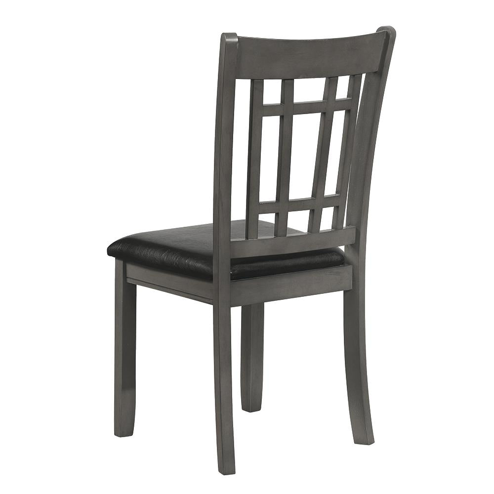 Lavon - Lavon Padded Dining Side Chairs Espresso and Medium Grey (Set of 2)