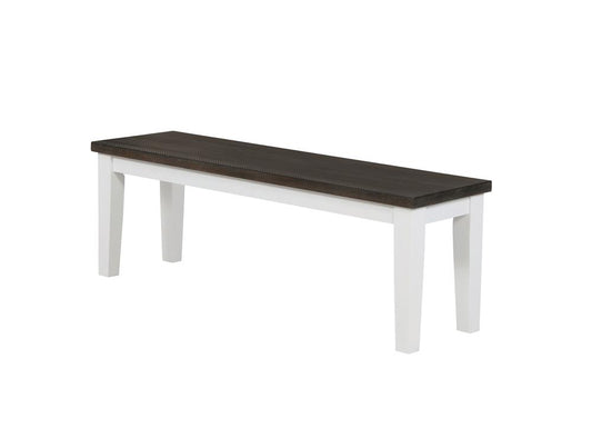 Kingman - Kingman Rectangular Bench Espresso and White